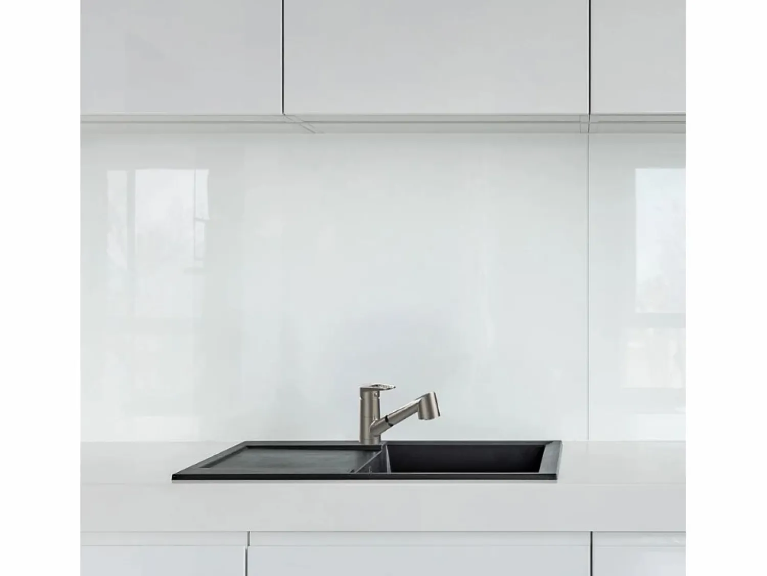 Embla grifo mezclador para fregadero con ducha extraíble acabado acero inoxidable < Essebagno Sale
