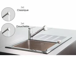 Embla grifo mezclador para fregadero cromado con ducha extraíble < Essebagno Hot