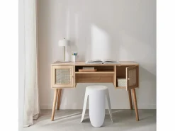 Escritorio decoración madera con 2 puertas natural < Sweeek Discount