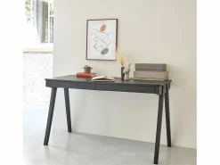 BERAH GETAH Consola Escritorio * Escritorio de madera mango maciza Negro