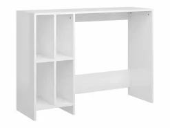 Clicnbuy Mesa De Ordenador * Escritorio notebook contrachapado brillo 102,5x35x75 cm Blanco