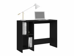 Clicnbuy Mesa De Ordenador * Escritorio notebook madera contrachapada 102,5x35x75 cm Negro
