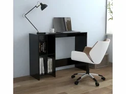 Clicnbuy Mesa De Ordenador * Escritorio notebook madera contrachapada 102,5x35x75 cm Negro