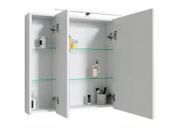 Espejo de baño armario con LED 90,4x72x15 cm < ML-DESIGN Best