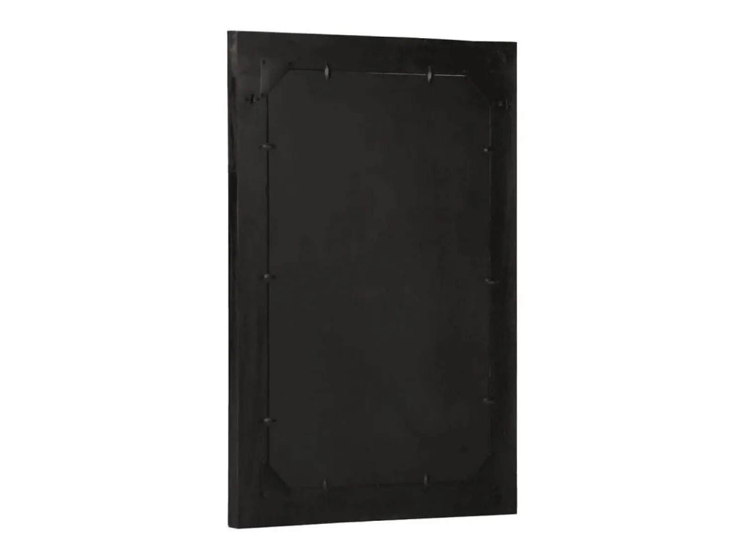 Accesorios De Cuarto De Baño|Espejo De Cuarto De Baño * Espejo de baño 50x70x2,5 cm madera maciza de mango y cristal Negro
