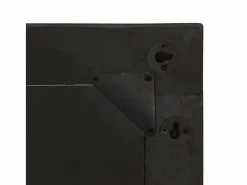Accesorios De Cuarto De Baño|Espejo De Cuarto De Baño * Espejo de baño 50x70x2,5 cm madera maciza de mango y cristal Negro