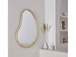Espejo de madera de abeto decorativo de pared, 95cm natural < Sweeek Hot