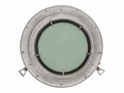 Accesorios De Cuarto De Baño|Espejo De Cuarto De Baño * Espejo de pared con forma de ojo de buey Ø38 cm aluminio y cristal Plateado