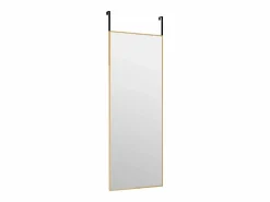 Accesorios De Cuarto De Baño|Espejo De Cuarto De Baño * Espejo de puerta 30x80 cm Cristal y aluminio Dorado
