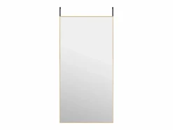Accesorios De Cuarto De Baño | Espejo de puerta 50x100 cm Cristal y aluminio