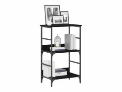 Clicnbuy Librería * Estante de libros Roble 50x33x188.5cm Negro