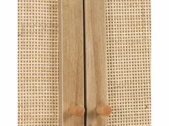 Estante mueble de wc decorada en madera y caña natural < Sweeek Hot
