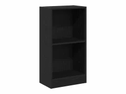 Clicnbuy Librería * Estantería de madera de roble 40x24x76 cm Negro