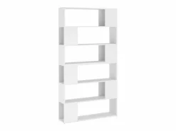 Clicnbuy Librería * Estantería divisor de espacios 100x24x188 cm Blanco