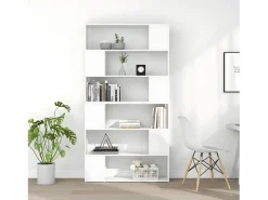 Clicnbuy Librería * Estantería divisor de espacios 100x24x188 cm Blanco