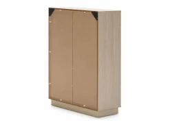 Estantería Librería Vigo 110x80 cm, estantería de Oficina, Color Roble y Gris < VS Venta-stock