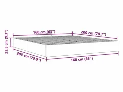 vidaxl Cama Terciopelo|Cama Adulto | Estructura de cama otomana sin colchón claro 160x200cm