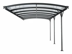 EXPERTLAND Cochera | Extensión para cenador de aluminio - 1 coche - 15,15 m² - - BARESA