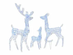 vidaxl Iluminación Exterior | Familia de renos de Navidad acrílico 300 LEDs es