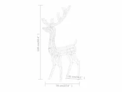vidaxl Iluminación Exterior | Familia de renos de Navidad acrílico 300 LEDs es