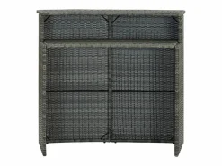 Farid Mesa alta de jardín ratán sintético 120x55x110 cm < Garden Furniture Outlet
