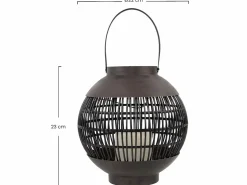7H SEVENON Energía Solar | Farol Solar LED Exterior Redondo Marrón 3000K 7hSevenOn Outdoor
