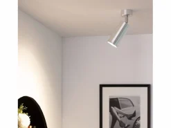 Ledkia Plafón * Foco Portalámparas Aluminio para Bombillas GU10 Cuarzo Blanco Multicolor