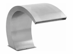 Accesorio Piscina | Fuente cascada de piscina con LEDs acero inoxidable 30x60x45 cm ES771079