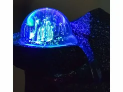 Zen Arôme Estatua * Fuente moderna de resina Lopo Gris