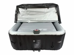 Habitat et jardin Spa Hinchable * Funda hinchable para spa cuadrado 6 plazas 180cm Gris
