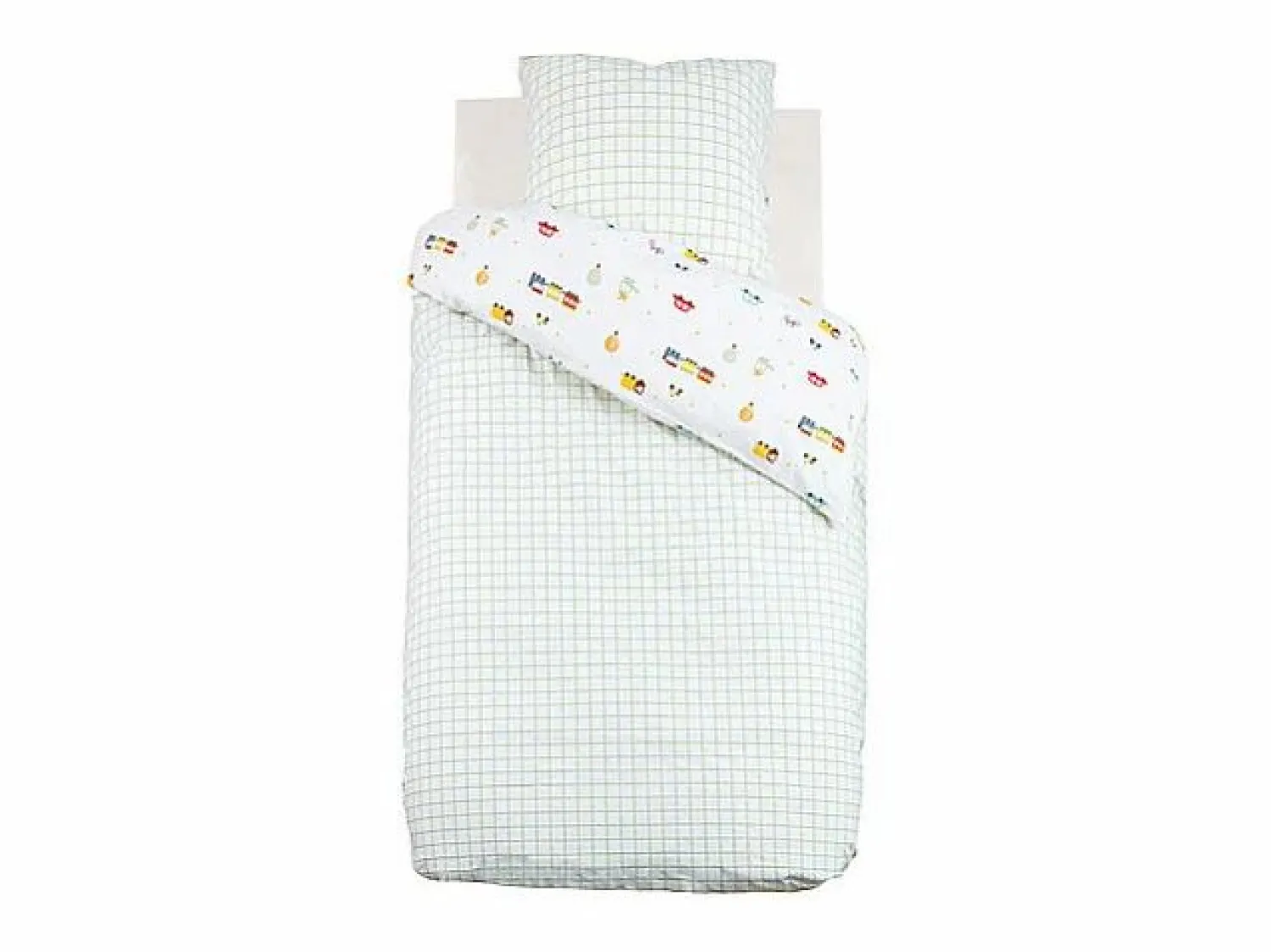 Atmosphera for Kids Ropa De Cama|Juego De Sábanas | Funda nórdica algodón blanco 0.5x140x200 cm