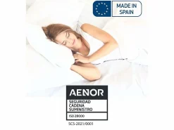 Cambia tus muebles Protector De Colchón | Funda de colchón elástica de 135x190x25 cm con cremallera reforzada en color azul Alba
