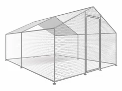 Gallinero 12 m² parque de malla metálica 4 x 3 x 2 M acero galvanizado < Habitat et jardin Clearance