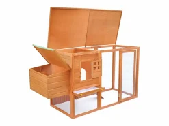 Cama De Animales De Compañía | Gallinero de madera con 1 jaula para huevos ES753366