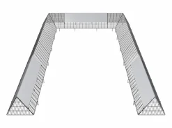 Cama De Animales De Compañía * Gallinero Portátil para Exteriores SucceBuy (600 × 400 × 61.5 cm) Negro