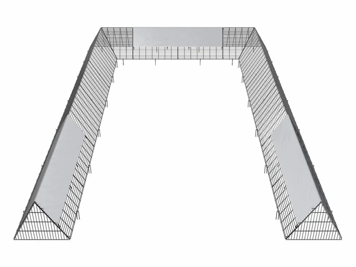 Cama De Animales De Compañía * Gallinero Portátil para Exteriores SucceBuy (600 × 400 × 61.5 cm) Negro