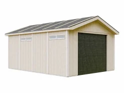 Garaje de calidad premium - 17 m² / L378xL530 cm - garaje para autos, motos, bicicletas, máquinas de jardinería - M991B < Timbela Best
