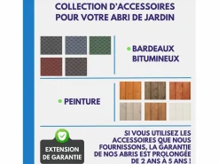 Garaje de madera natural - A222x224x320 cm / 6 m² - M105 < Timbela Best