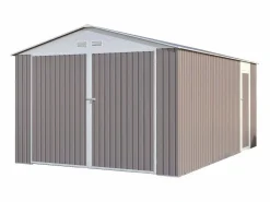 Garaje en metal "Nevada" con puerta abatible - 15,36 m² < Habitat et jardin Outlet