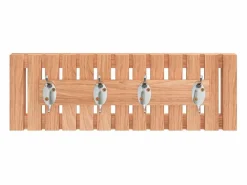 - Perchero de pared madera maciza de nogal 42x8,5x14 cm < Garden Furniture Discount