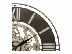 Atmosphera Reloj De Pared * Gran Reloj de Pared de Metal Dorado D 70 cm Soul - Silencioso y de Moda Negro