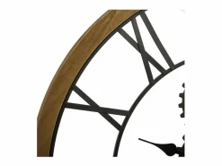 Atmosphera Reloj De Pared | Gran Reloj de Pared Industrial de Madera y Metal D 70 cm