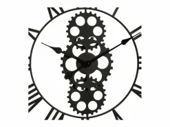 Atmosphera Reloj De Pared | Gran Reloj de Pared Industrial de Madera y Metal D 70 cm