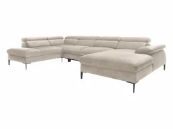 Gran sofá cama rinconera panorámico de terciopelo SEPINA de Pascal Morabito < Vente-unique Online