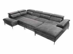 Gran Sofá rinconera panorámico convertible terciopelo SEPINA Pascal Morabito < Vente-unique Outlet