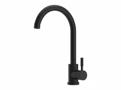 Vente-unique Grifo De Cocina * Grifo de cocina de acero inoxidable - mate - ROMILY Negro