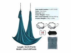 Esterillas De Yoga * Hamaca De Yoga Aéreo SucceBuy Hamaca De Yoga Aérea 5,5 Metros Nylon Suspendido Sling Inversión Verde