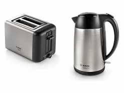 Hervidor eléctrico inalámbrico DesignLine 1,7L acero inoxidable con filtro anticalcáreo extraíble < BOSCH Clearance
