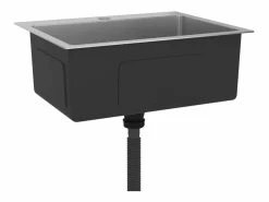 Hicksville Fregadero de cocina hecho a mano de acero inoxidable < Garden Furniture Outlet