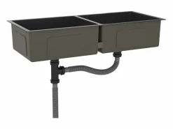 Hicksville Fregadero hecho a mano acero inoxidable < Garden Furniture